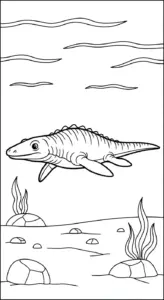 download tranh tô màu Tranh Tô Màu Mosasaurus miễn phí