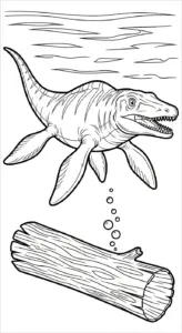 tranh tô màu Tranh Tô Màu Mosasaurus tập tô