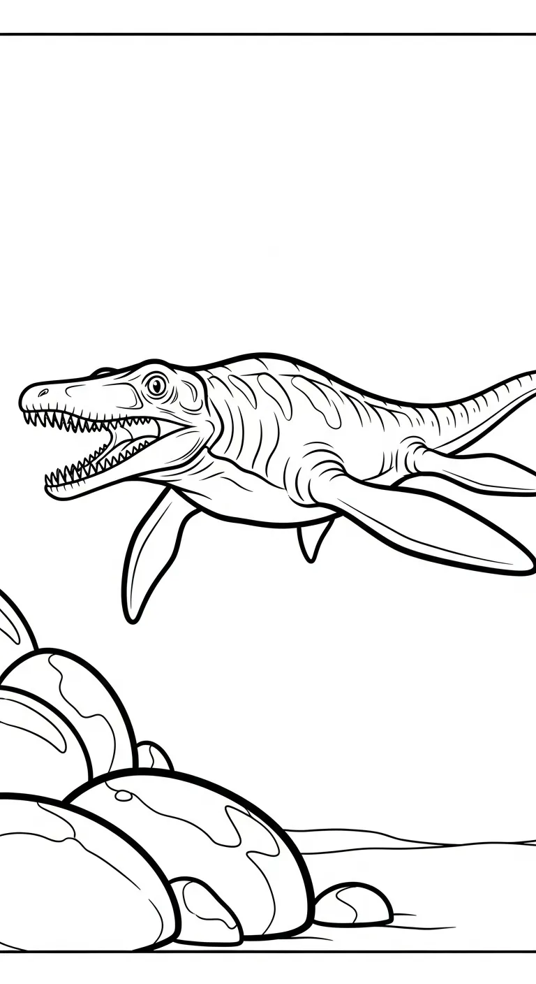 tải tranh tô màu Tranh Tô Màu Mosasaurus pdf