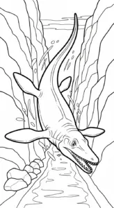 tải hình tô màu Tranh Tô Màu Mosasaurus pdf