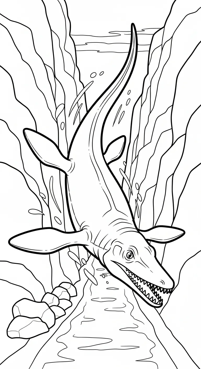 tải hình tô màu Tranh Tô Màu Mosasaurus pdf