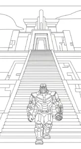 tải hình tô màu Thanos cho bé 3 tuổi