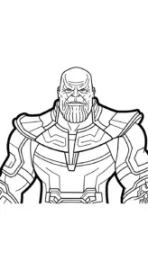 tải hình tô màu Thanos cho bé miễn phí