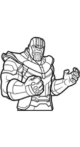 tải file tranh tô màu Thanos