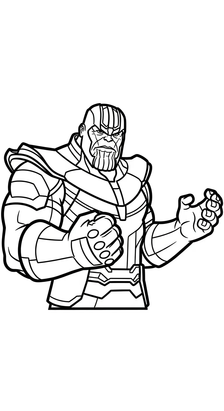 tải file tranh tô màu Thanos