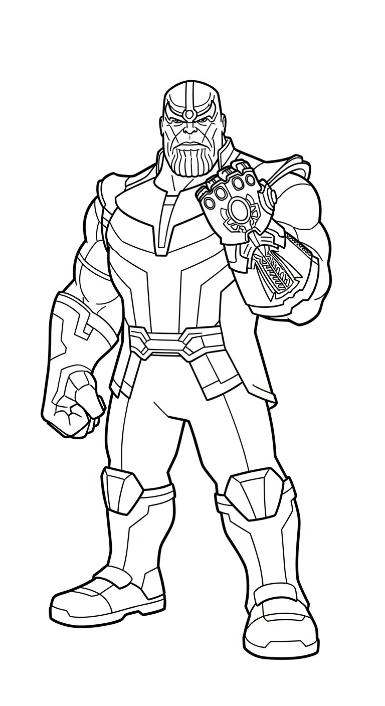 tải tranh tô màu Thanos không mất tiền