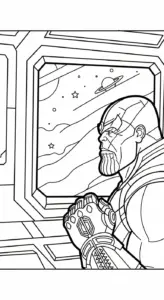 tranh tô màu Thanos pdf
