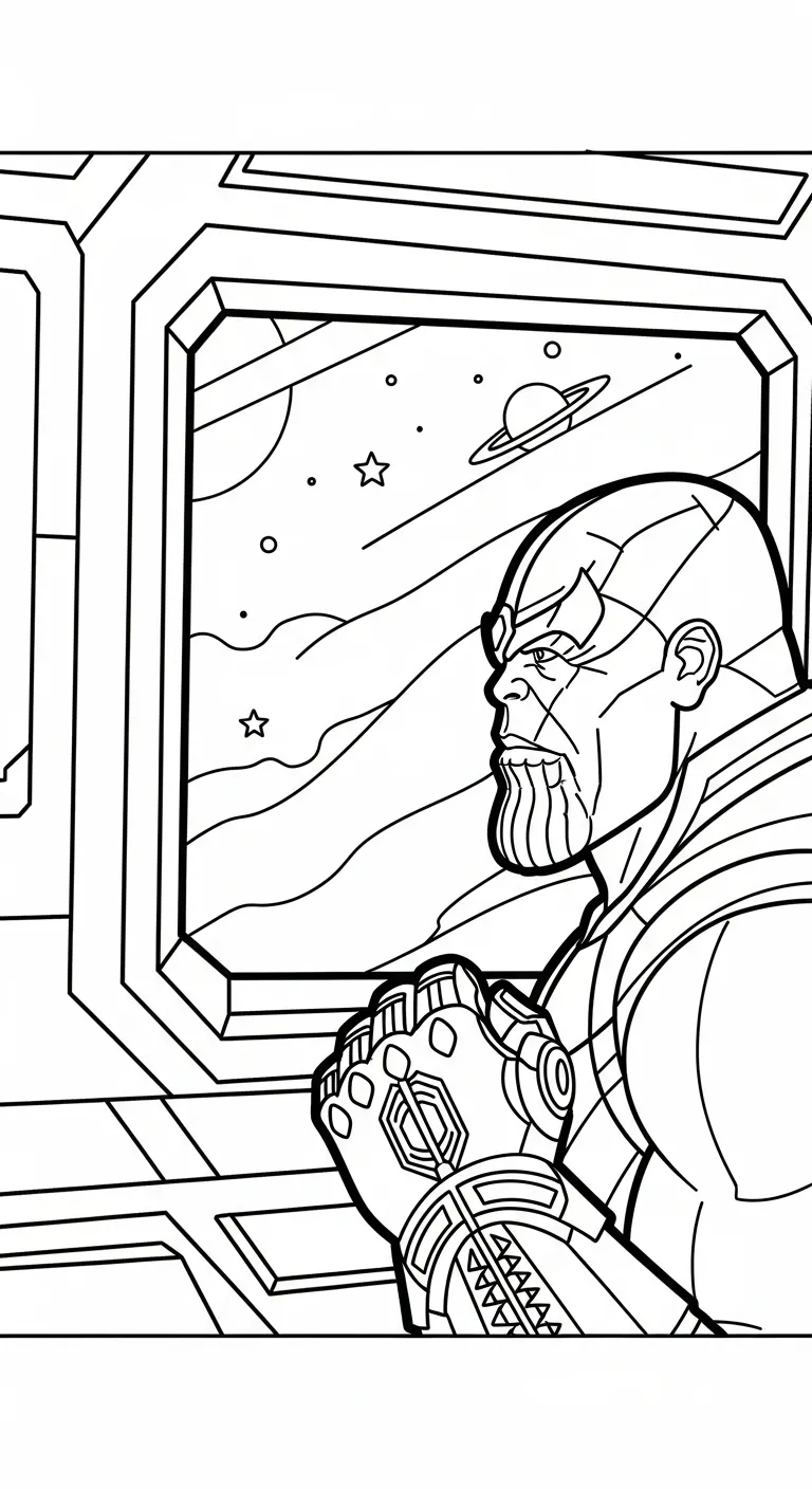 tranh tô màu Thanos pdf
