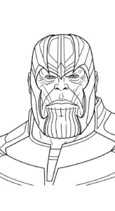 tải hình tô màu Thanos cho bé miễn phí