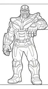 tải tranh tô màu Thanos cho bé 4 tuổi
