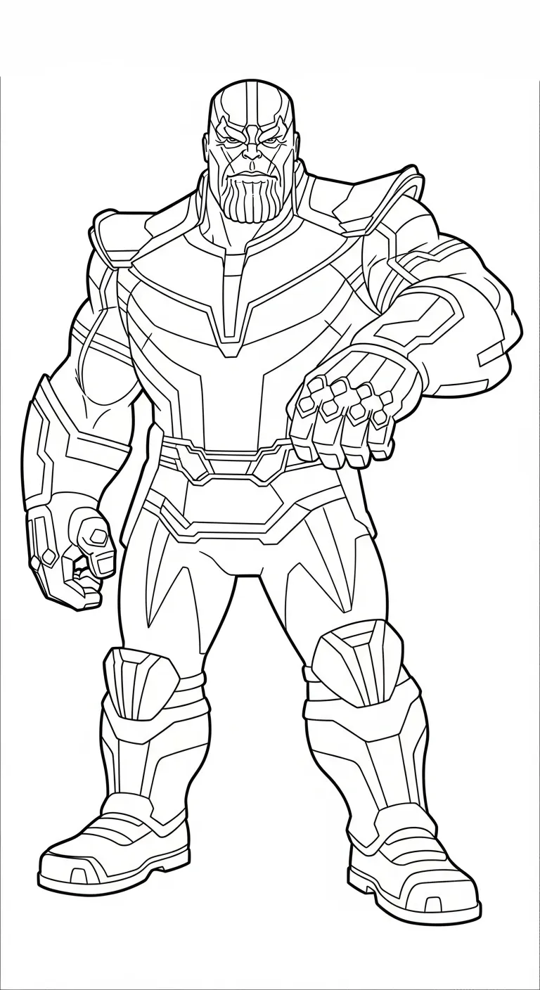 tải tranh tô màu Thanos cho bé 3 tuổi
