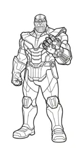 tải tranh tô màu Thanos cho bé
