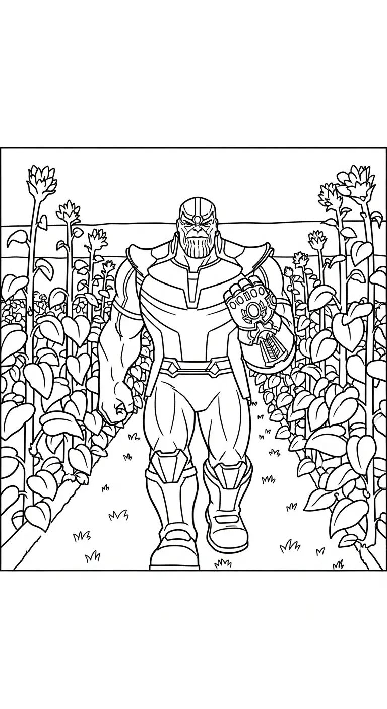 tải hình tô màu Thanos cho bé 4 tuổi