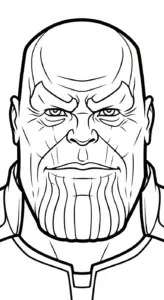 tải tranh tô màu Thanos không mất tiền