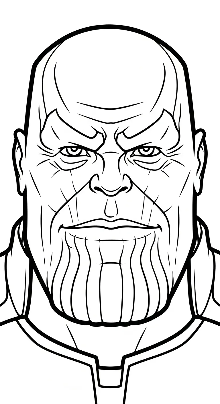 tải tranh tô màu Thanos không mất tiền 1