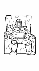 tranh tô màu Thanos tập tô