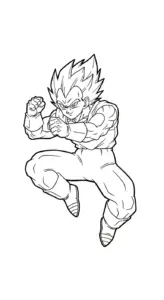 hình tô màu Vegeta pdf