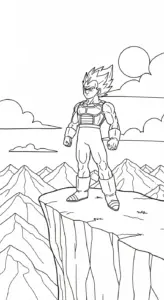 tranh tô màu Vegeta pdf