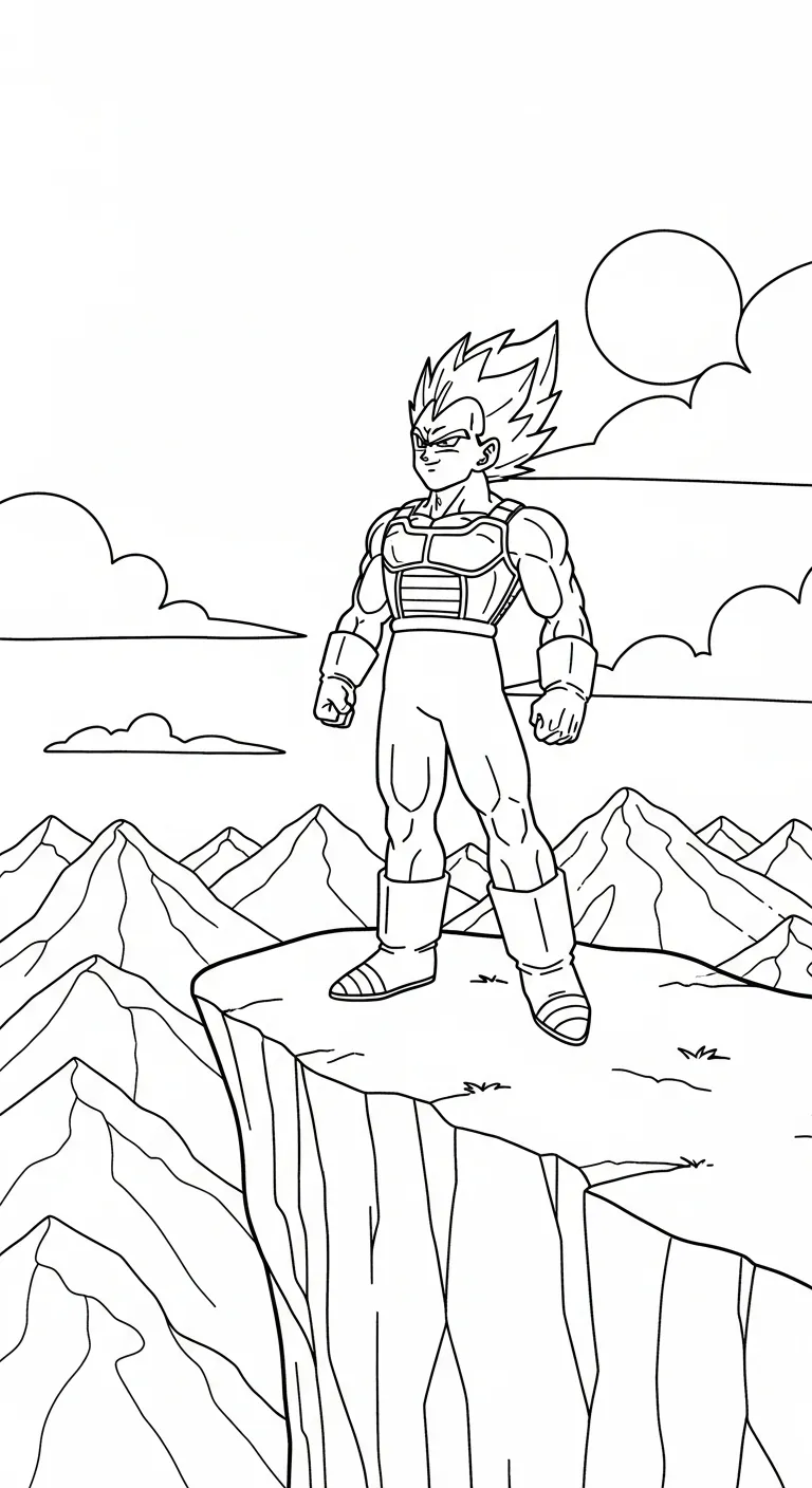 tranh tô màu Vegeta pdf