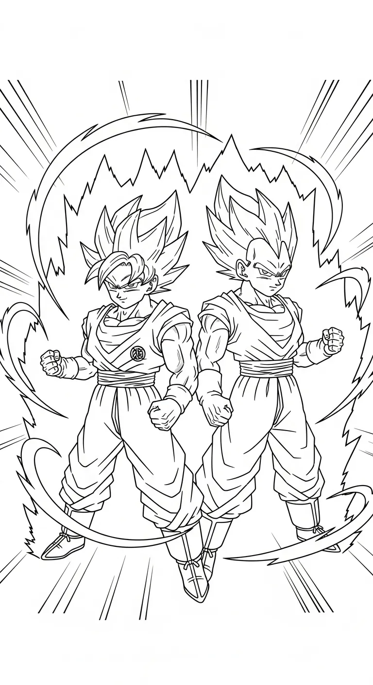 tải tranh tô màu Vegeta cho bé 3 tuổi 1