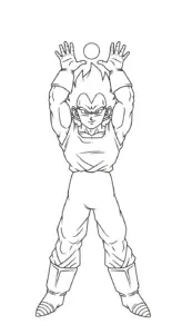 tải hình tô màu Vegeta không mất tiền