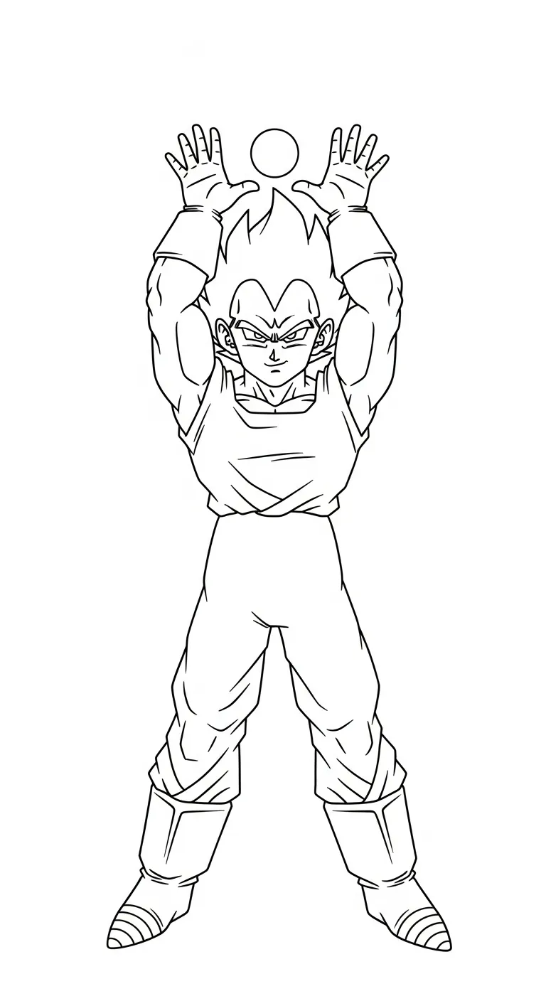 tải hình tô màu Vegeta không mất tiền