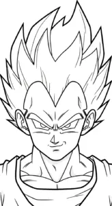 tải tranh tô màu Vegeta không mất tiền