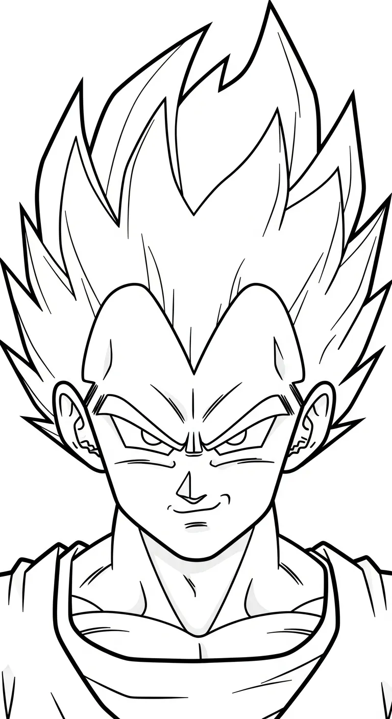 tải tranh tô màu Vegeta không mất tiền