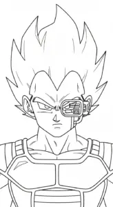 tải tranh tô màu Vegeta cho bé 4 tuổi