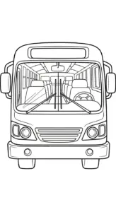 tải file tranh tô màu Tranh To Mau Xe Bus