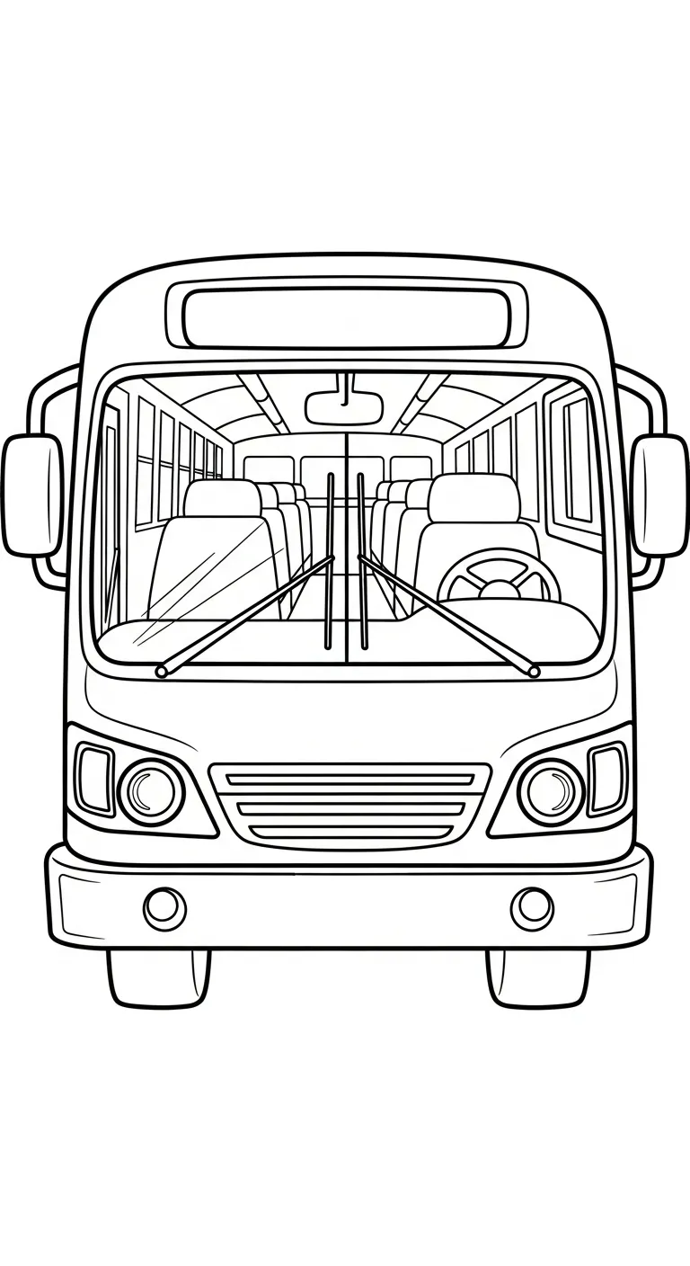 tải file tranh tô màu Tranh To Mau Xe Bus