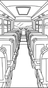 in tranh tô màu Tranh To Mau Xe Bus cho bé 5 tuổi