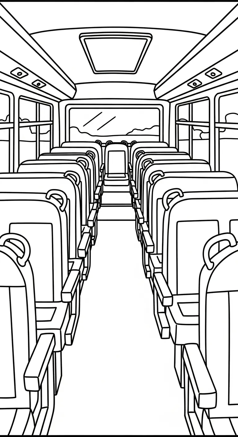 in tranh tô màu Tranh To Mau Xe Bus cho bé 5 tuổi
