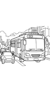 in tranh tô màu Tranh To Mau Xe Bus