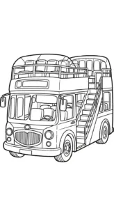 hình tô màu Tranh To Mau Xe Bus cho bé tải về