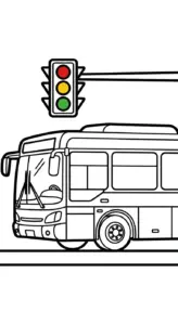 tải tranh tô màu Tranh To Mau Xe Bus cho bé 4 tuổi