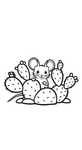 tải tranh tô màu Xương Rồng chất lượng cao