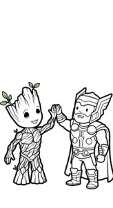 tải tranh tô màu Thor cho bé 8 tuổi