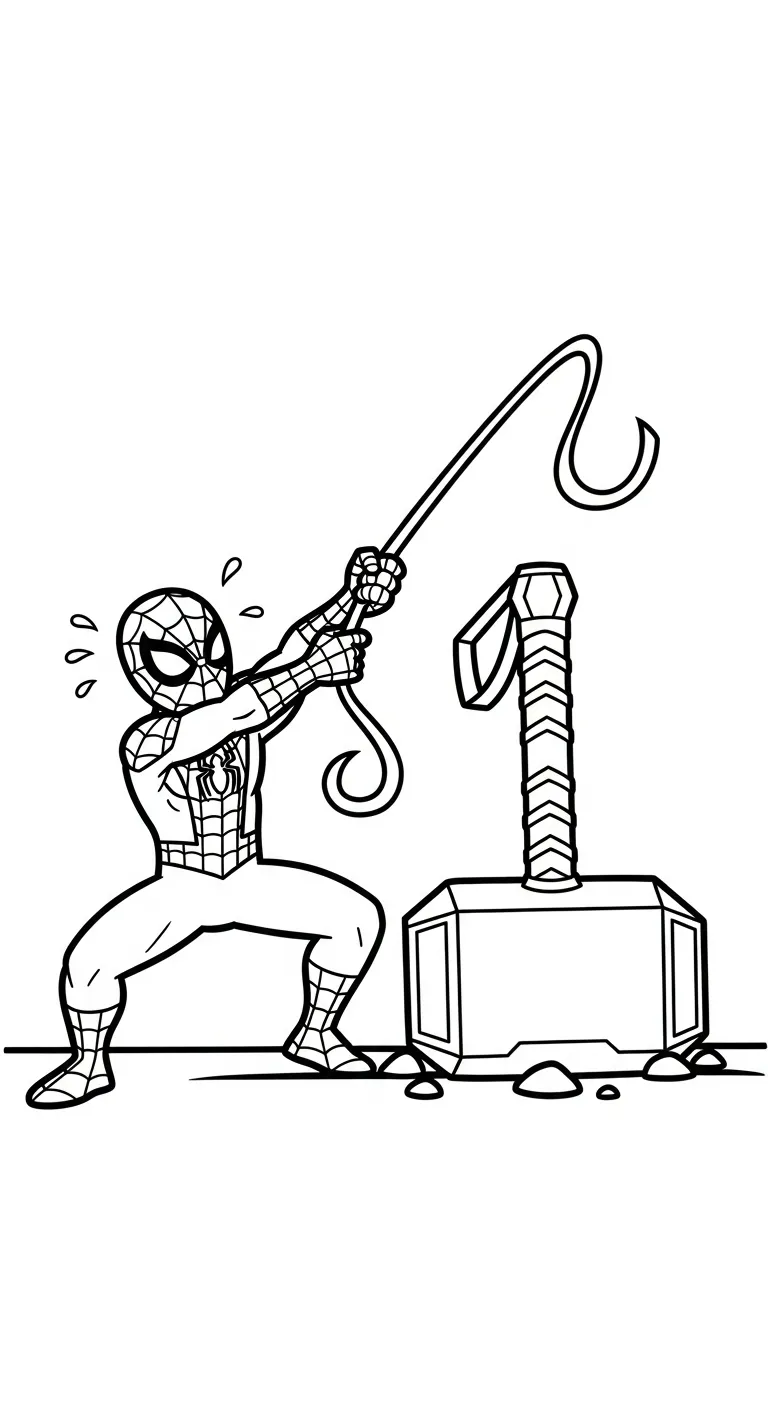 hình tô màu Thor pdf