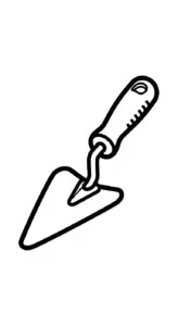 in hình tô màu Cái Xẻng cho bé 7 tuổi