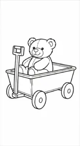 tải tranh tô màu Gấu Bông cho bé 8 tuổi