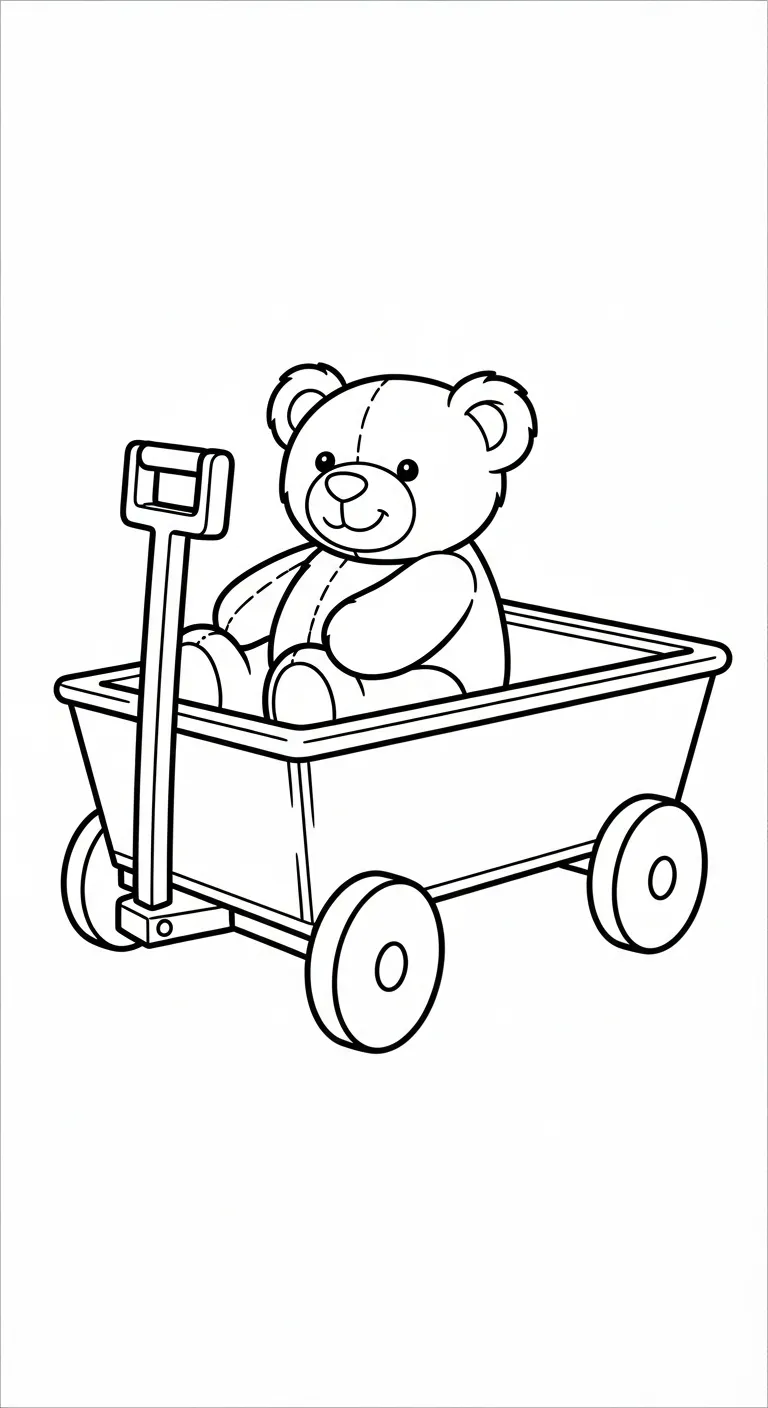 tải tranh tô màu Gấu Bông cho bé 8 tuổi