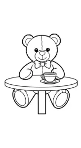 hình tô màu Gấu Bông cho bé 5 tuổi miễn phí