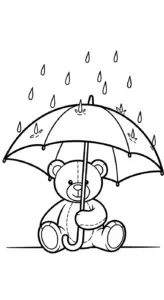 tải hình tô màu Gấu Bông cho bé miễn phí