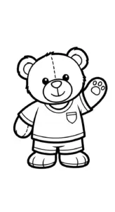 hình tô màu Gấu Bông cho bé 3 tuổi miễn phí