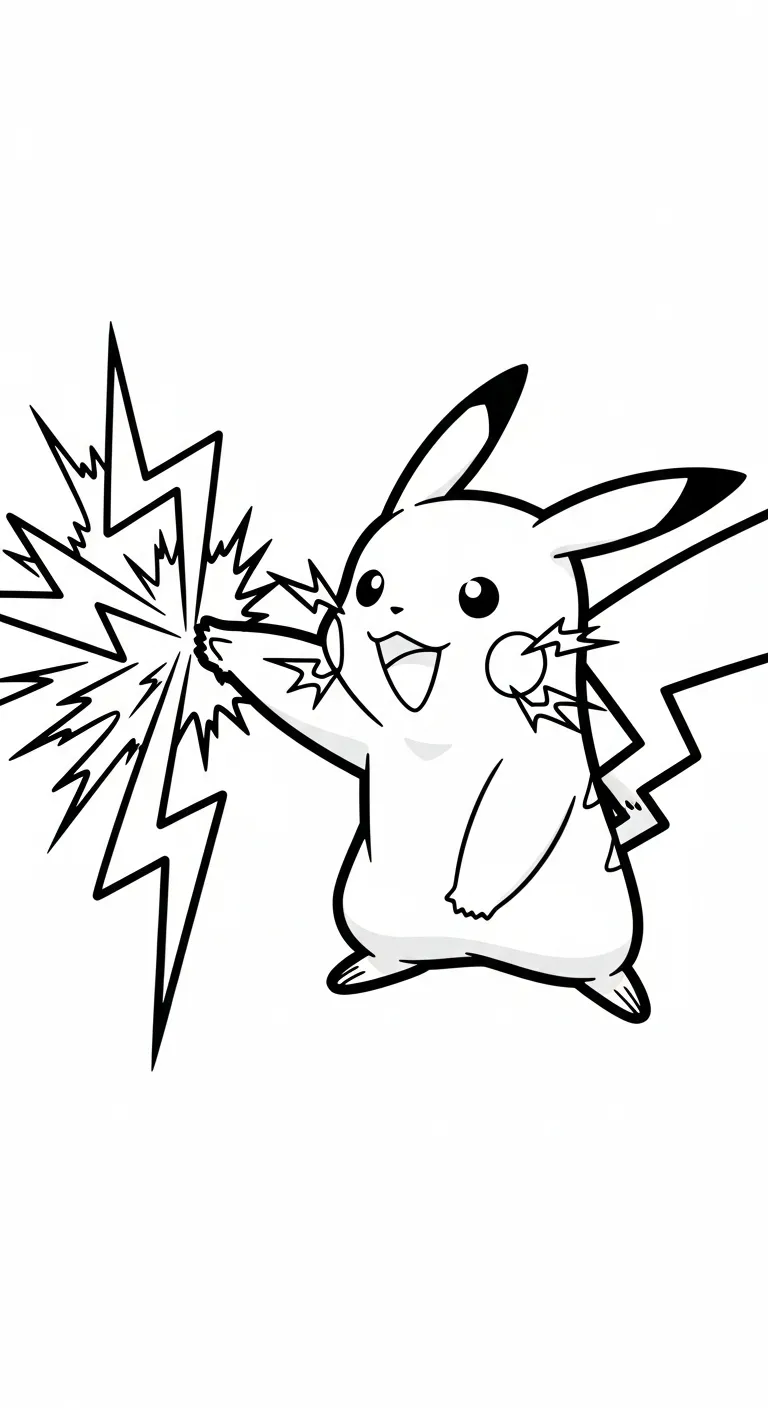 tranh tô màu Pokemon cho bé đơn giản