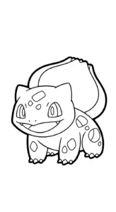 mẫu hình tô màu Pokemon cho bé