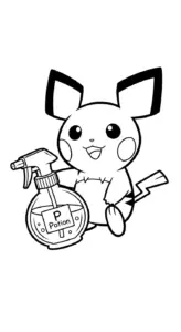 tải tranh tô màu Pokemon cho bé 5 tuổi