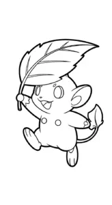 mẫu hình tô màu Pokemon cho bé