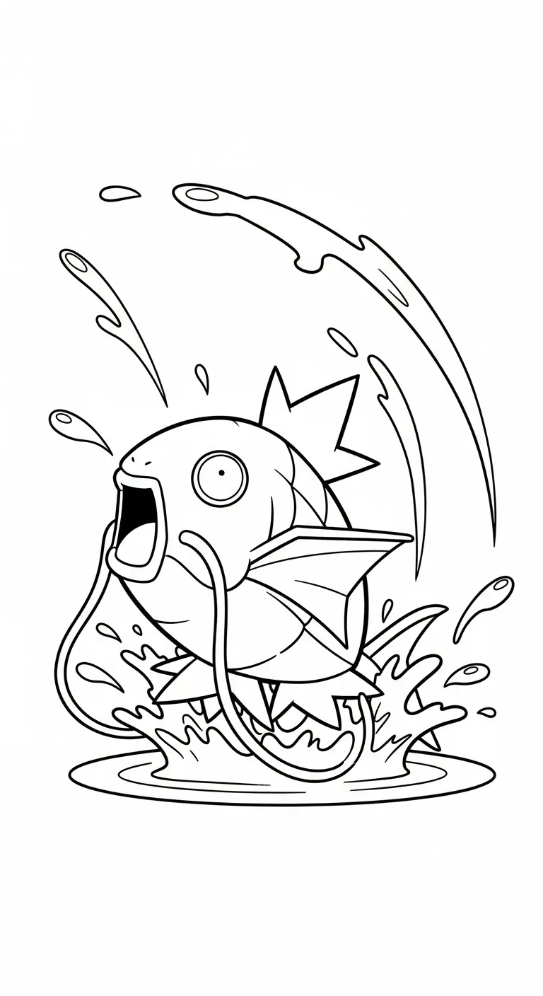 in tranh tô màu Pokemon cho bé